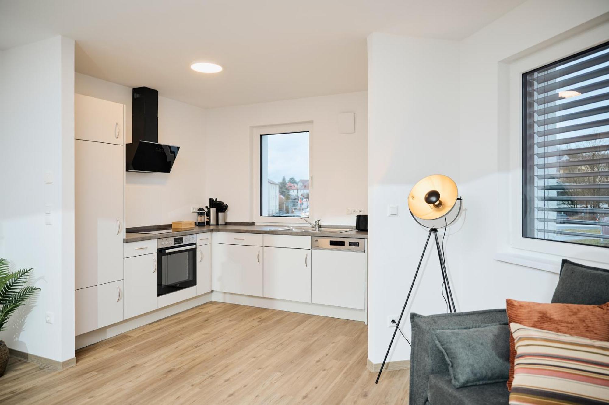 Moderne Apartments Mit Highspeed-Wlan Und Gratis-Tiefgarage Ihr Perfekter Rueckzugsort Nahe Dem Zentrum Und Der Therme I Barrierearm سيئة كيسينجين المظهر الخارجي الصورة
